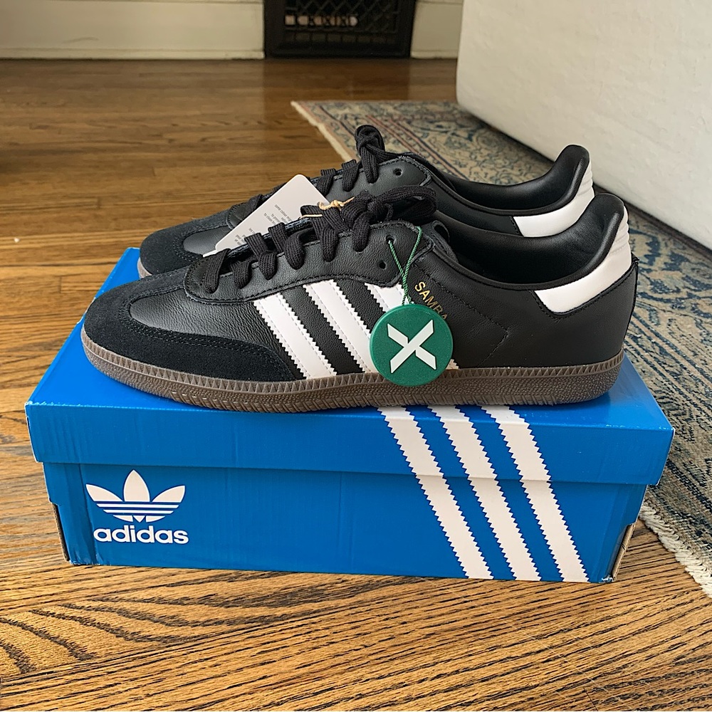 Brand-new Adidas Samba OG black white gum